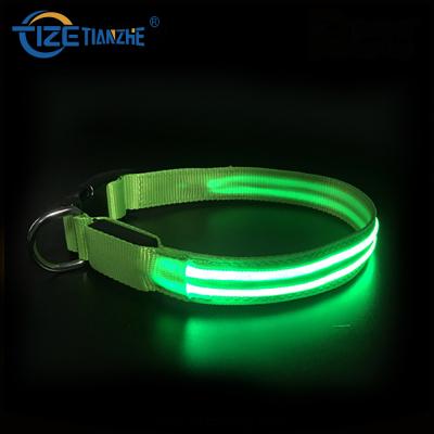 China DETACHED Glowing in Dark Collar Pet Supplies Led Lightweight Dog Collar Leashes Dog Collars Led for sale