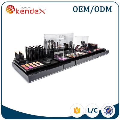 China Makeup Supermarket Personalized Tabletop Display Stand For Makeup Counter Storage for sale