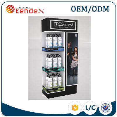 China Wholesale supermarket shampoo display stand for hair salon storage cabinet with perfect quality and low price for sale