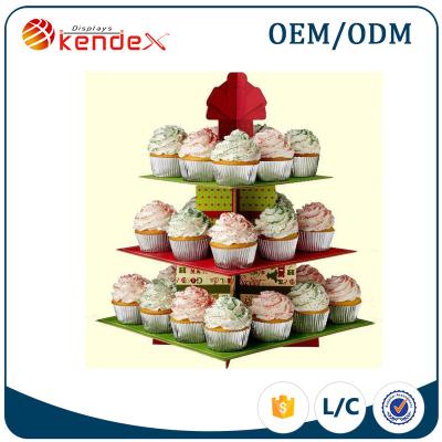 China Supermarket design wedding novel cupcake stands cupcake display rack for retail and promotion for sale