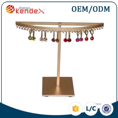 China Supermarket Stylish Metal Earring Display Rack For Jewelry Counter for sale