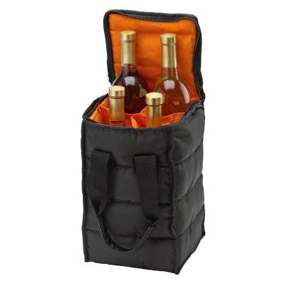 China Waterproof Insulated Waterproof Carrier Tote Bag For Travel Picnics, Beach Vacation Travel 4 Bottle Beer Wine Cooler Bag for sale