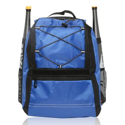 China Waterproof Youth Baseball Bag Bat Backpack For Baseball T-Ball And Softball Equipment Holds Bat And Helmet Gear for sale