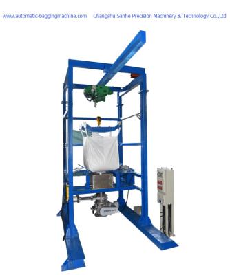 China DCS-1000W+DS 1000 Kg Jumbo Bag Unloader Machine Ton Bag Breaker Discharger for sale