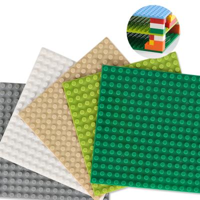 China Construction Toy 16*16 Studs Stackable basedplate for Building Bricks Compatible with All Major Brands Customizable colors  OEM acceptable for sale