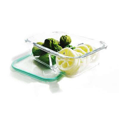 China Freshness Preservation Eco Friendly Leak Proof Meal Prep BPA Free Lid Storage Plastic Glass Food Container for sale