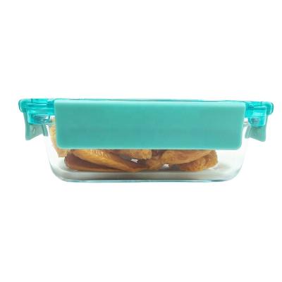 China Freshness and Microwave Food Preservation Lunch boxOEM&ODM FREE Safe Airtight Glass Food Container with Lid for sale