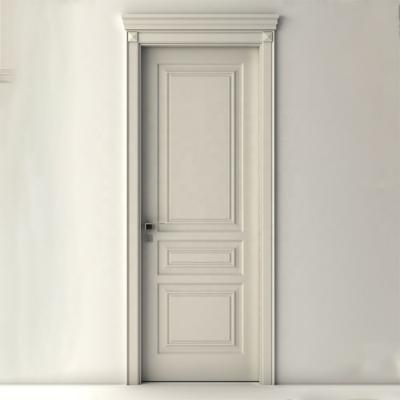 China Modern Wood Veneer Panel Solid Wood Filling Single Swing Door Painted For Home for sale