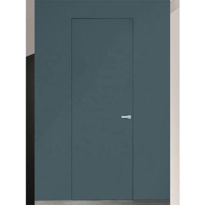 China Modern Custom Size Wall Door Italian Invisible Pure Lacquer Wood Flush Door for sale