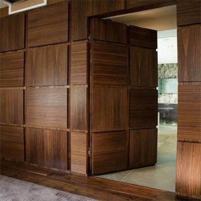 China Custom secret invisible expensive wooden door sound insulation magnetic interior swing hidden door for sale