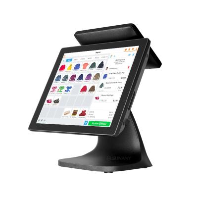 China Dual Touch POS Screen Supermarket Computer Up To Touch POS Windows 11 POS Terminal Capacitive Touch Screen for sale