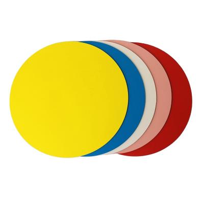 China Disposable Multiple Color Printed White Gold Yellow Green Pink Red Blue Purple Matte Laminated Cup And Round Cake Board for sale