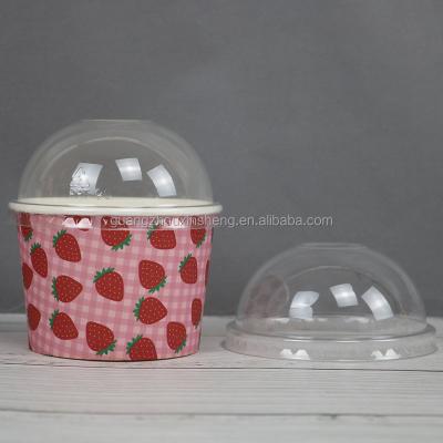 China Custom Printed Ice Cream Disposable Paper Ice Cream Cup Summer Ice Cream Paper Cups for sale