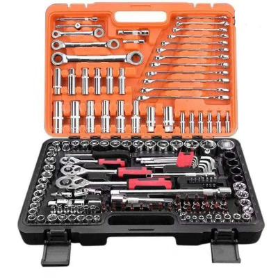 China Hot Sale 150pcs Auto Repair Hand Socket Wrench Car Vehicle Maintenance Auto Tool Box Set 1/4