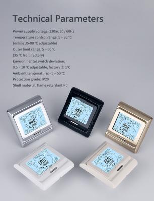 China Modern Fashion Modern Tuya Wifi Thermostat for sale