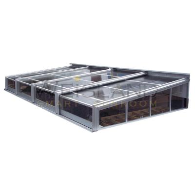 China Motorized Modern Commercial Sliding Retractable Roof Enclosure Retractable Skylight for sale