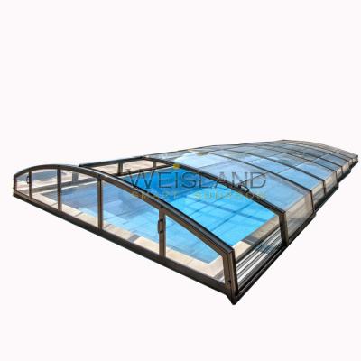 China UVproof Anti UV Safety And Hot Tub Telescopic Electric Spa Swimming Pool Enclosure for sale