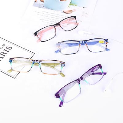 China 2021 New Fashion Fashion Custom Eyewear Frames Wholesale Cheap PC Reading Glasses For Women Men for sale