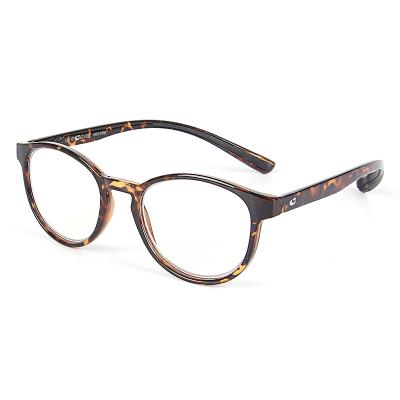 China Eyewear 2021 Unisex Fashion Vintage Tortoiseshell Frame TR Foldable Lightweight Anti-Blue 90 Glasses Reading Glasses for sale