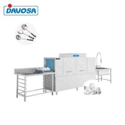 China Commercial Cleaning Equipment Large Capacity Channel Automatic Dishwasher For Hotel Use 2000*730*1620MM for sale