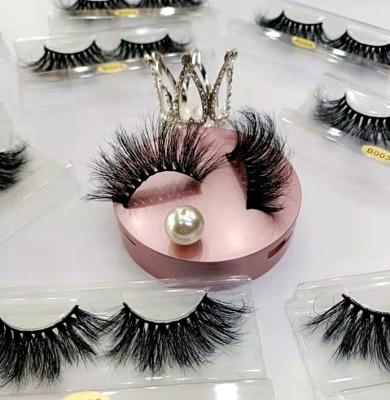 China Private label 6d mink natural tapered false eyelashes 100% real long 25mm curly mink strips seller for sale