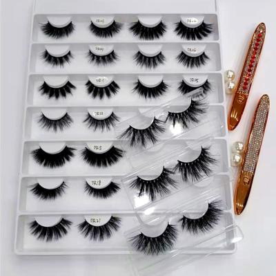 China Long Natural Luxury Short 1 3d 5d Mink Eyelashes 20mm Strip Mink Siberian Eyelashes Real and bundling 100% Wholesale for sale