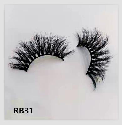 China Long Natural Fluffy Tapered Eyelash 3d Mink Eyelashes 3d Lashes False Mink Eyelashes 22mm Luxury Seller for sale