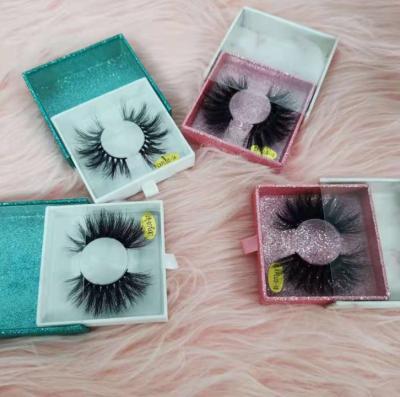 China Custom Free Label 27mm Long Strip 5d Mink Eyelashes 3d Mink Eyelash Natural Fluffy Cruelty Free Lashes Wholesale for sale