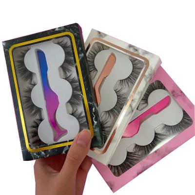 China Wholesale Natural Vegan False Mink Eyelashes Long Strip 3d Natural Eyelashes Short False Mink Eyelashes for sale