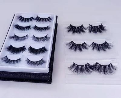 China Free Sample Wholesale High Quality Natural Silk Long 3d Eyelashes Silk Eyelash Strips for sale