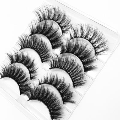 China Korean natural fluffy silk long falseeyelash mink silk eyelashes for sale