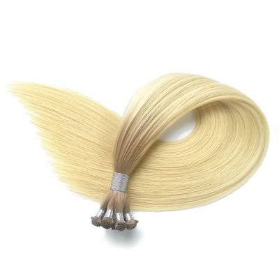 China Right Hand Tied Hair Weft Extensions OM18/22 Ombre Brown Blonde Cuticle Aligned Human Hair Bundles 100% Virgin Remy Double Drawn Vendor for sale