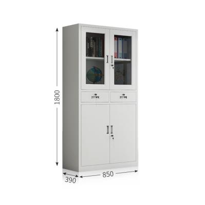 China Modern Door File Cabinet Swing Storage Cabinet Bookcase Metal Furniture Metal Office Morden Steel Filing Cabinet for sale