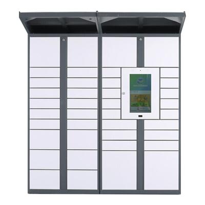 China 2019 Hot Selling Communal Facilities 24 Doors Smart Electronic Lockers With Wechat Scan Qr Code for sale