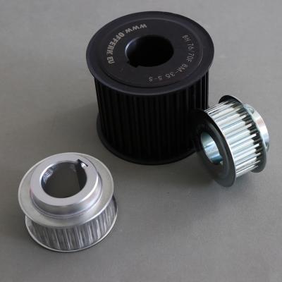 China OEM S3M 45T Aluminum Timing Belt Pulley With Bearing For Printer Machine for sale