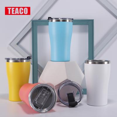 China 500ML PORTABLE Stainless Steel Travel Eco-Friendly Double Walled Coffee Mug Vacuum Insulated Reusable Automatic Coffee Cup Mug for sale