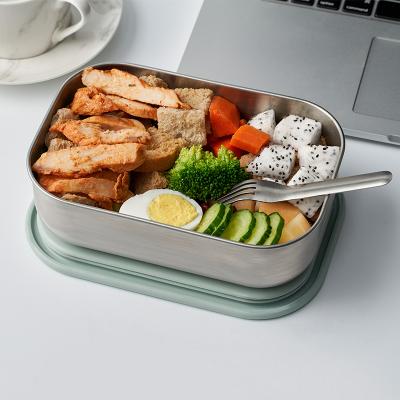 China Hot Selling Amazon Stainless Steel Portable Metal Freshness Storage Kids Bento Lunch Box for sale