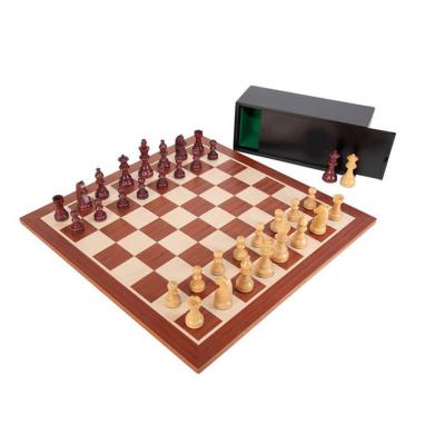 China Eco - Friendly Custom Colored Educational Wooden Chess Board And Pieces Set Gifts For Kids And Adults for sale