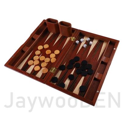 China Professional Luxury Eco-Friendly Handcrafted Cheap Wooden Backgammon Set Set for Outdoor and Travel for sale