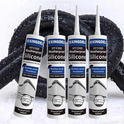 China RTV Clear Water Resistant Silicone Sealant GP Silicon Glue For Roofing for sale