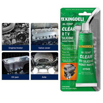 China Neutraal Pakkingsdichtingsproduct Op hoge temperatuur, Grey Auto Silicone Sealant Te koop