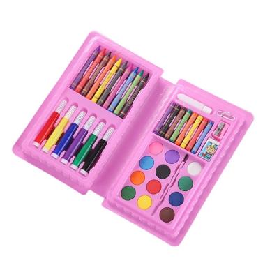 China DIY Kids Dyed Toys Wholesale 42Pcs Children Art Coloring Painting Set Plastic Box Art Professional Painting Set Kids Art Set for sale