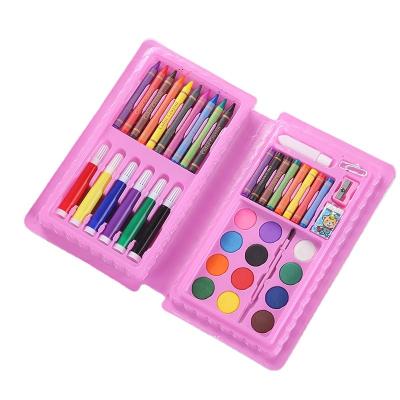 China DIY Kids Dyed Toys Wholesale 42Pcs Children Art Coloring Painting Set Plastic Box Art Professional Painting Set Kids Art Set for sale