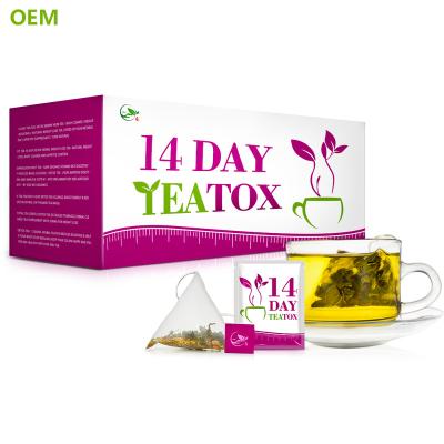 China Decaffeinated 14 Days Lean Teatox Slim Quick Fit Green Tea/Natural Organic Detox Weight Loss/Easy Diet Tea Organic Slim Body nature for sale