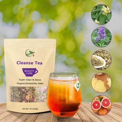 China Clenx Herbal Super Deep Cleansing Herbal Super Detox Vitamins Diet Control Organic Chinese Nature Slimming Body Beauty Colon Cleanse Detox Tea for sale