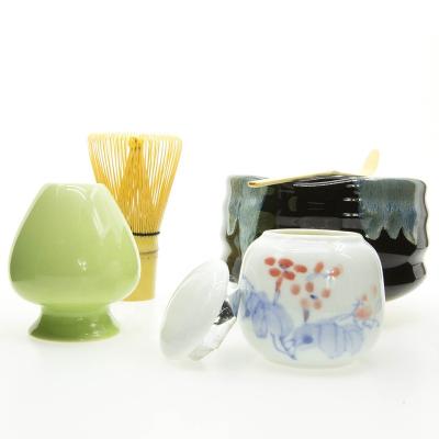 China Viable Traditional Ceremony Green Tea Matcha Accessories Gift Set Make Matcha Start Up Kit Set Chasen Bowl Alternative Matcha Tea Set for sale