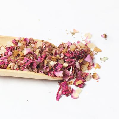 China Loose Mint Rose Loose Leaf Ceylon Blend English Breakfast Tea with Rose Buds Breakfast Black Tea dry for sale