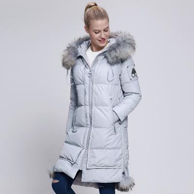 China TANBOER QUICK DRY women's jacket duck down coat winter jacket fashion warm winter outwear long more collar TB3636 for sale