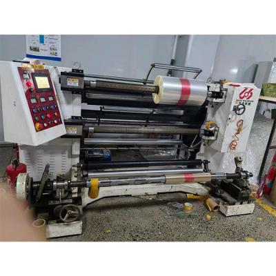 China Food Automatic Slitting Machine High Speed Automatic Roll Paper Label Rewinding Slitting Machine for sale