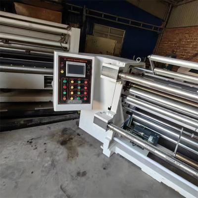 China Food Machine Production Line Jumbo Roll Automatic Paper Slitting Machine Slitting Rewinder 100% Production Capacity for sale